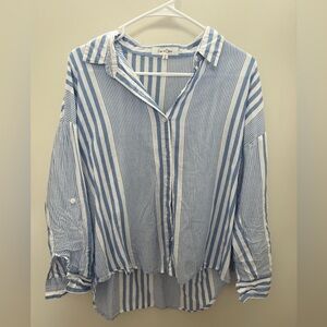 Eden and Olivia 100% cotton pinstripe style top